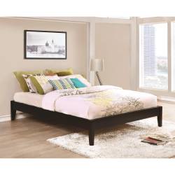 Hounslow Twin Platform Bed in Cappuccino Finish